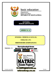 Xitsonga HL P1 Grade 12 Exemplar 2014 Memo.pdf
